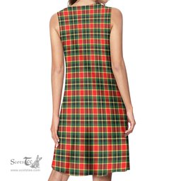 Scottish MacLachlan Hunting Modern Tartan Womens Casual Dresses - Tartan Dress Womens Scottish Plaid Tartan Plaid - ScotsTee - scotstee.com