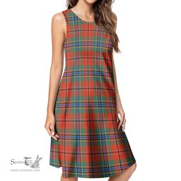 Scottish MacLean of Duart Ancient Tartan Womens Casual Dresses - Tartan Dress Womens Scottish Plaid Tartan Plaid - ScotsTee - scotstee.com