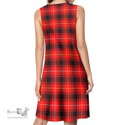Scottish MacIver Modern Tartan Womens Casual Dresses - Tartan Dress Womens Scottish Plaid Tartan Plaid - ScotsTee - scotstee.com