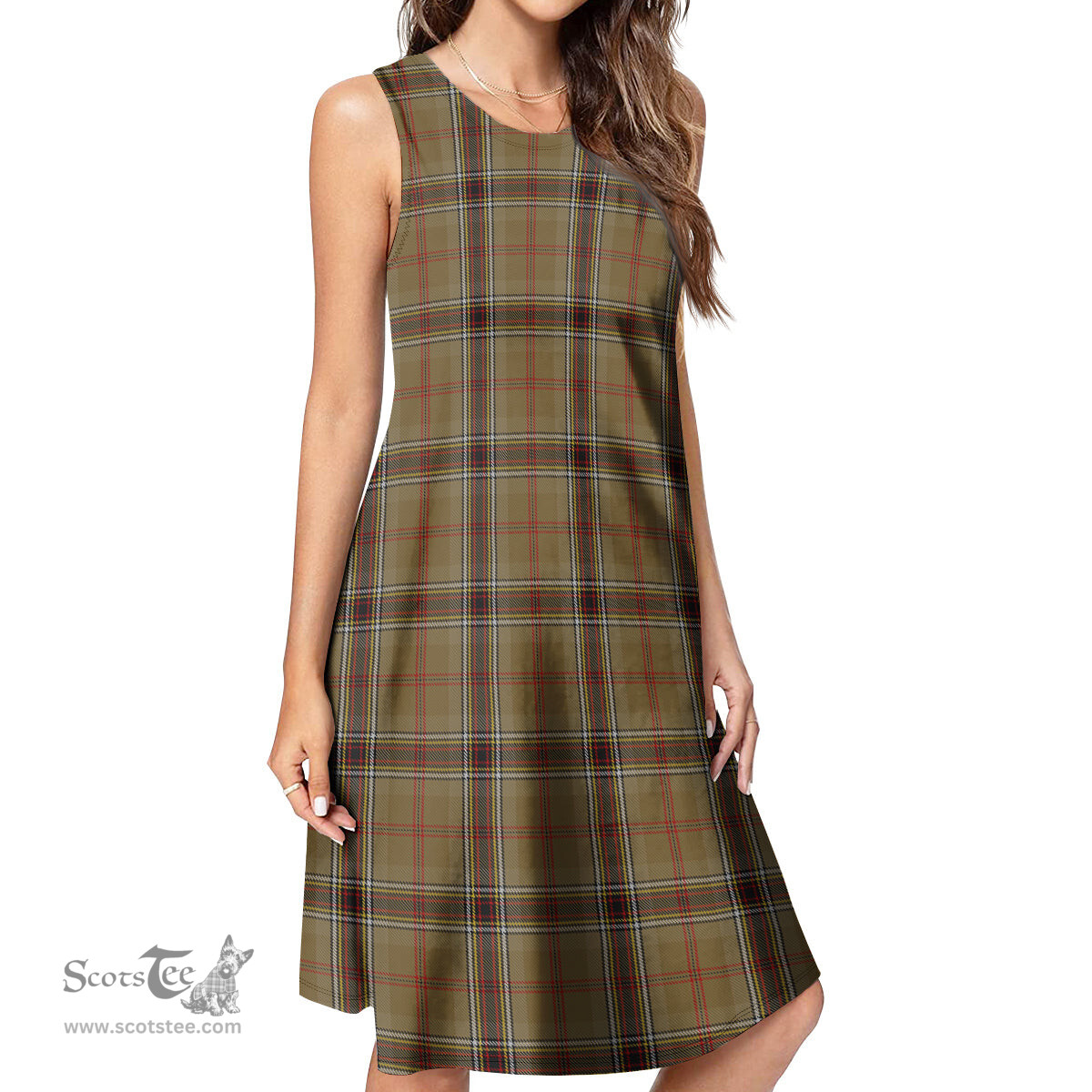 Scottish O'Keefe Tartan Womens Casual Dresses - Tartan Dress Womens Scottish Plaid Tartan Plaid - ScotsTee - scotstee.com