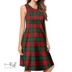 Scottish Stewart of Atholl Tartan Womens Casual Dresses - Tartan Dress Womens Scottish Plaid Tartan Plaid - ScotsTee - scotstee.com