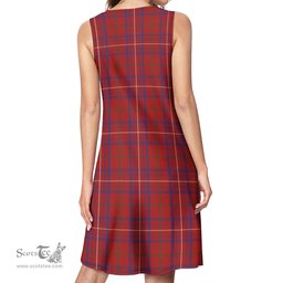 Scottish Rose Tartan Womens Casual Dresses - Tartan Dress Womens Scottish Plaid Tartan Plaid - ScotsTee - scotstee.com