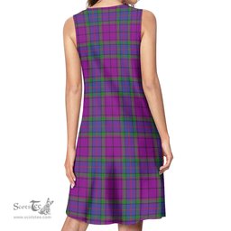 Scottish Wardlaw Modern Tartan Womens Casual Dresses - Tartan Dress Womens Scottish Plaid Tartan Plaid - ScotsTee - scotstee.com