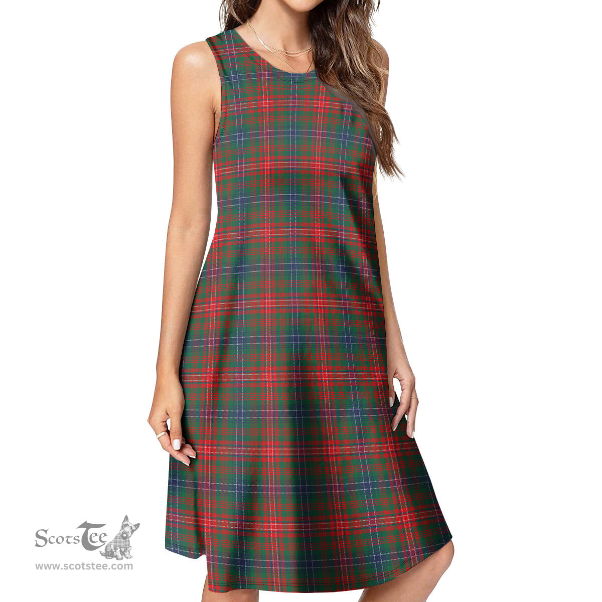 Scottish Wilson Modern Tartan Womens Casual Dresses - Tartan Dress Womens Scottish Plaid Tartan Plaid - ScotsTee - scotstee.com