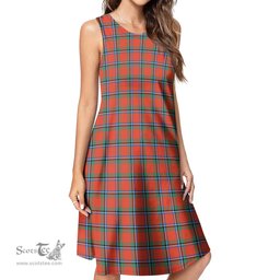 Scottish Sinclair Ancient Tartan Womens Casual Dresses - Tartan Dress Womens Scottish Plaid Tartan Plaid - ScotsTee - scotstee.com