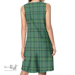 Scottish Ross Hunting Ancient Tartan Womens Casual Dresses - Tartan Dress Womens Scottish Plaid Tartan Plaid - ScotsTee - scotstee.com