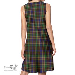 Scottish Vosko Tartan Womens Casual Dresses - Tartan Dress Womens Scottish Plaid Tartan Plaid - ScotsTee - scotstee.com