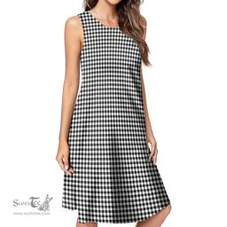 Scottish Shepherd Tartan Womens Casual Dresses - Tartan Dress Womens Scottish Plaid Tartan Plaid - ScotsTee - scotstee.com