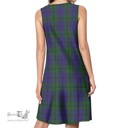 Scottish Strachan Tartan Womens Casual Dresses - Tartan Dress Womens Scottish Plaid Tartan Plaid - ScotsTee - scotstee.com
