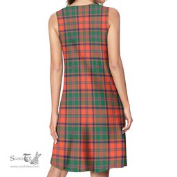Scottish Stewart of Appin Ancient Tartan Womens Casual Dresses - Tartan Dress Womens Scottish Plaid Tartan Plaid - ScotsTee - scotstee.com