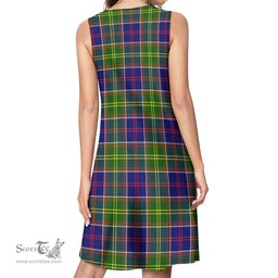 Scottish Whitefoord modern Tartan Womens Casual Dresses - Tartan Dress Womens Scottish Plaid Tartan Plaid - ScotsTee - scotstee.com