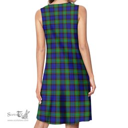 Scottish Sempill Modern Tartan Womens Casual Dresses - Tartan Dress Womens Scottish Plaid Tartan Plaid - ScotsTee - scotstee.com
