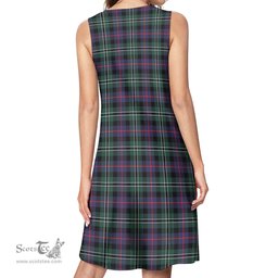 Scottish Rose Hunting Modern Tartan Womens Casual Dresses - Tartan Dress Womens Scottish Plaid Tartan Plaid - ScotsTee - scotstee.com
