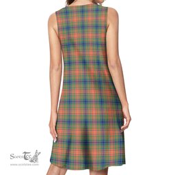 Scottish Wilson Ancient Tartan Womens Casual Dresses - Tartan Dress Womens Scottish Plaid Tartan Plaid - ScotsTee - scotstee.com