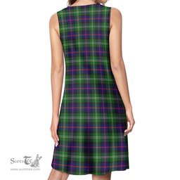 Scottish Sutherland Modern Tartan Womens Casual Dresses - Tartan Dress Womens Scottish Plaid Tartan Plaid - ScotsTee - scotstee.com