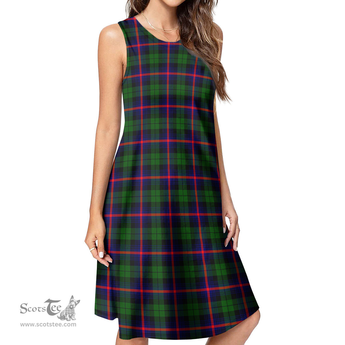 Scottish Urquhart Modern Tartan Womens Casual Dresses - Tartan Dress Womens Scottish Plaid Tartan Plaid - ScotsTee - scotstee.com