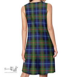 Scottish Smith Modern Tartan Womens Casual Dresses - Tartan Dress Womens Scottish Plaid Tartan Plaid - ScotsTee - scotstee.com
