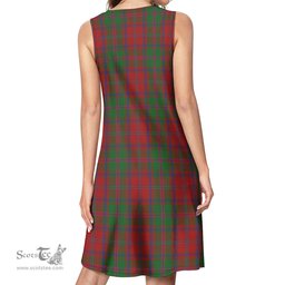 Scottish Stewart of Appin Tartan Womens Casual Dresses - Tartan Dress Womens Scottish Plaid Tartan Plaid - ScotsTee - scotstee.com