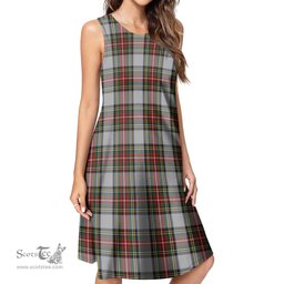 Scottish Stewart Dress Tartan Womens Casual Dresses - Tartan Dress Womens Scottish Plaid Tartan Plaid - ScotsTee - scotstee.com