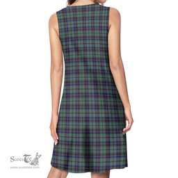 Scottish Stephenson Tartan Womens Casual Dresses - Tartan Dress Womens Scottish Plaid Tartan Plaid - ScotsTee - scotstee.com