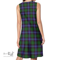 Scottish Russell Modern Tartan Womens Casual Dresses - Tartan Dress Womens Scottish Plaid Tartan Plaid - ScotsTee - scotstee.com