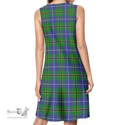 Scottish Turnbull Hunting Tartan Womens Casual Dresses - Tartan Dress Womens Scottish Plaid Tartan Plaid - ScotsTee - scotstee.com
