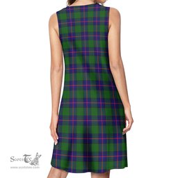 Scottish Shaw Modern Tartan Womens Casual Dresses - Tartan Dress Womens Scottish Plaid Tartan Plaid - ScotsTee - scotstee.com