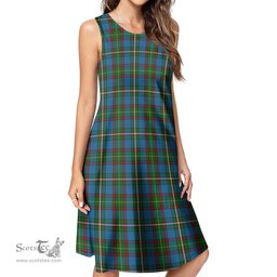 Scottish Tait Tartan Womens Casual Dresses - Tartan Dress Womens Scottish Plaid Tartan Plaid - ScotsTee - scotstee.com