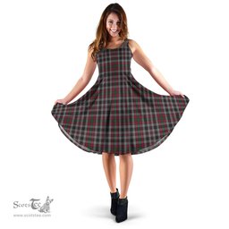 Scottish Borthwick Tartan Sleeveless Midi Womens Dress - Tartan Midi Dress Scottish Plaid Tartan Plaid - ScotsTee - scotstee.com