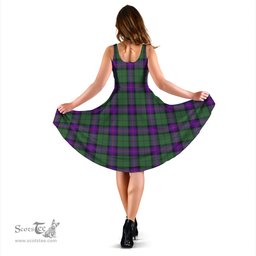 Scottish Armstrong Modern Tartan Sleeveless Midi Womens Dress - Tartan Midi Dress Scottish Plaid Tartan Plaid - ScotsTee - scotstee.com