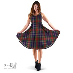Scottish Crozier Tartan Sleeveless Midi Womens Dress - Tartan Midi Dress Scottish Plaid Tartan Plaid - ScotsTee - scotstee.com