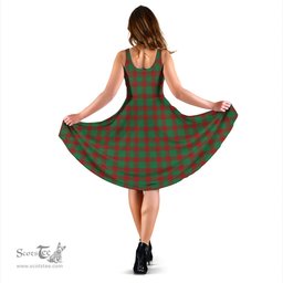 Scottish Donachie Tartan Sleeveless Midi Womens Dress - Tartan Midi Dress Scottish Plaid Tartan Plaid - ScotsTee - scotstee.com