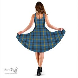 Scottish Laing Tartan Sleeveless Midi Womens Dress - Tartan Midi Dress Scottish Plaid Tartan Plaid - ScotsTee - scotstee.com