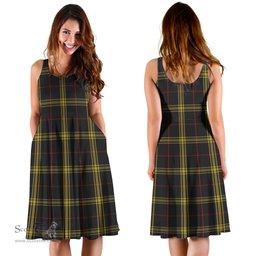 Scottish Gwynn Tartan Sleeveless Midi Womens Dress - Tartan Midi Dress Scottish Plaid Tartan Plaid - ScotsTee - scotstee.com