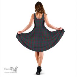 Scottish Jardine Dress Tartan Sleeveless Midi Womens Dress - Tartan Midi Dress Scottish Plaid Tartan Plaid - ScotsTee - scotstee.com