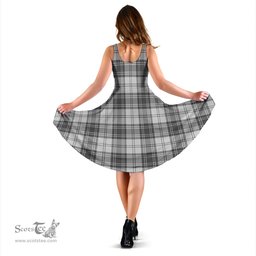 Scottish Glen Tartan Sleeveless Midi Womens Dress - Tartan Midi Dress Scottish Plaid Tartan Plaid - ScotsTee - scotstee.com
