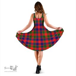 Scottish Gow of Skeoch Tartan Sleeveless Midi Womens Dress - Tartan Midi Dress Scottish Plaid Tartan Plaid - ScotsTee - scotstee.com