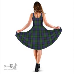 Scottish MacEwan Tartan Sleeveless Midi Womens Dress - Tartan Midi Dress Scottish Plaid Tartan Plaid - ScotsTee - scotstee.com