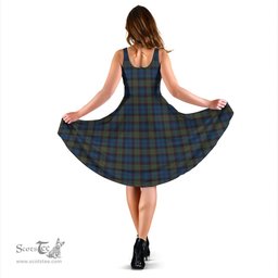 Scottish Riddoch Tartan Sleeveless Midi Womens Dress - Tartan Midi Dress Scottish Plaid Tartan Plaid - ScotsTee - scotstee.com