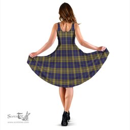 Scottish Morris of Wales Tartan Sleeveless Midi Womens Dress - Tartan Midi Dress Scottish Plaid Tartan Plaid - ScotsTee - scotstee.com