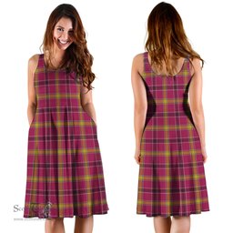 Scottish O'Meehan Tartan Sleeveless Midi Womens Dress - Tartan Midi Dress Scottish Plaid Tartan Plaid - ScotsTee - scotstee.com