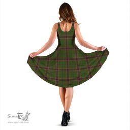 Scottish Murphy Tartan Sleeveless Midi Womens Dress - Tartan Midi Dress Scottish Plaid Tartan Plaid - ScotsTee - scotstee.com