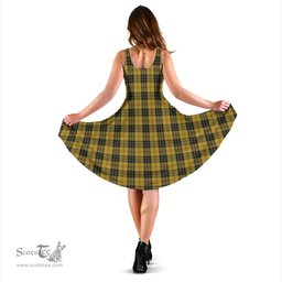 Scottish MacLeod Tartan Sleeveless Midi Womens Dress - Tartan Midi Dress Scottish Plaid Tartan Plaid - ScotsTee - scotstee.com