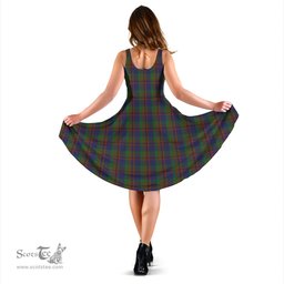 Scottish Mann Tartan Sleeveless Midi Womens Dress - Tartan Midi Dress Scottish Plaid Tartan Plaid - ScotsTee - scotstee.com