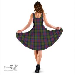 Scottish MacLennan Tartan Sleeveless Midi Womens Dress - Tartan Midi Dress Scottish Plaid Tartan Plaid - ScotsTee - scotstee.com