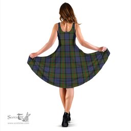 Scottish McFadzen #03 Tartan Sleeveless Midi Womens Dress - Tartan Midi Dress Scottish Plaid Tartan Plaid - ScotsTee - scotstee.com