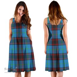 Scottish Wedderburn Tartan Sleeveless Midi Womens Dress - Tartan Midi Dress Scottish Plaid Tartan Plaid - ScotsTee - scotstee.com