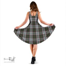 Scottish Stewart of Appin Dress Tartan Sleeveless Midi Womens Dress - Tartan Midi Dress Scottish Plaid Tartan Plaid - ScotsTee - scotstee.com