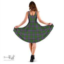 Scottish Strange of Balkaskie Tartan Sleeveless Midi Womens Dress - Tartan Midi Dress Scottish Plaid Tartan Plaid - ScotsTee - scotstee.com