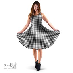 Scottish Shepherd Tartan Sleeveless Midi Womens Dress - Tartan Midi Dress Scottish Plaid Tartan Plaid - ScotsTee - scotstee.com